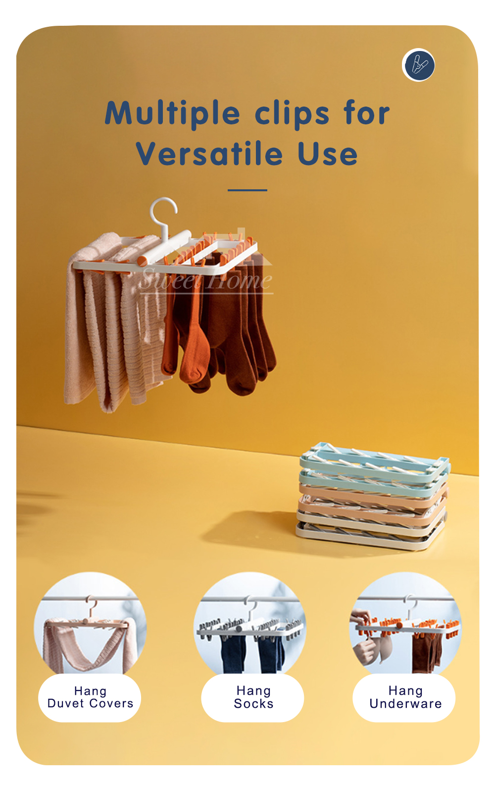 KL018 Foldable Multi-Functional Drying Rack -7